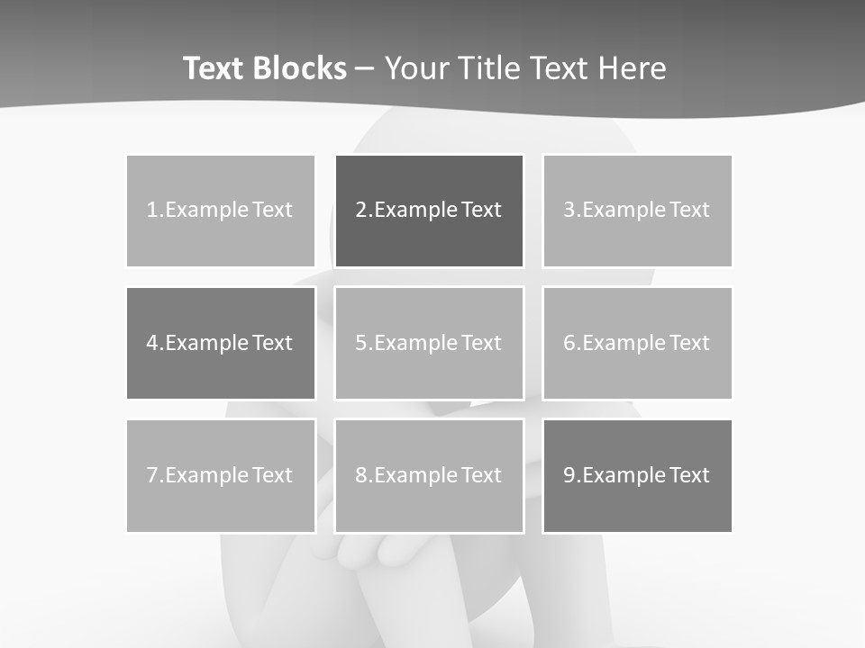 A Person Sitting On The Ground With His Arms Crossed PowerPoint Template