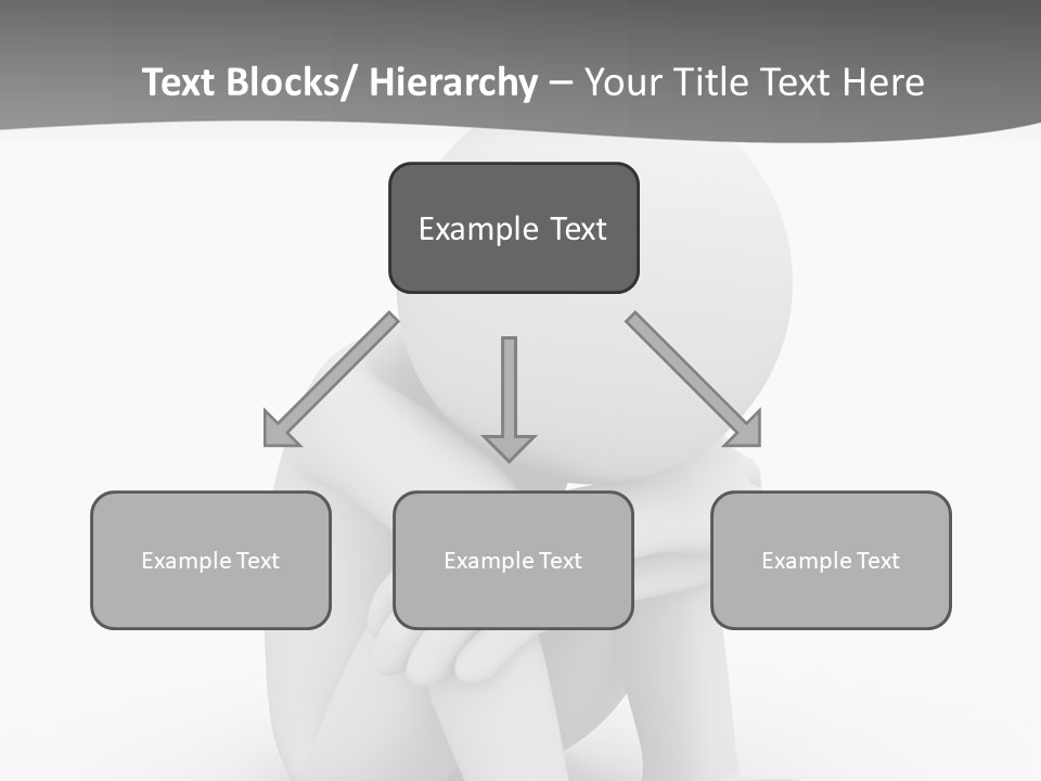A Person Sitting On The Ground With His Arms Crossed PowerPoint Template