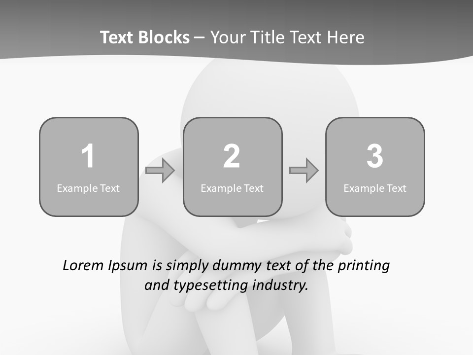 A Person Sitting On The Ground With His Arms Crossed PowerPoint Template