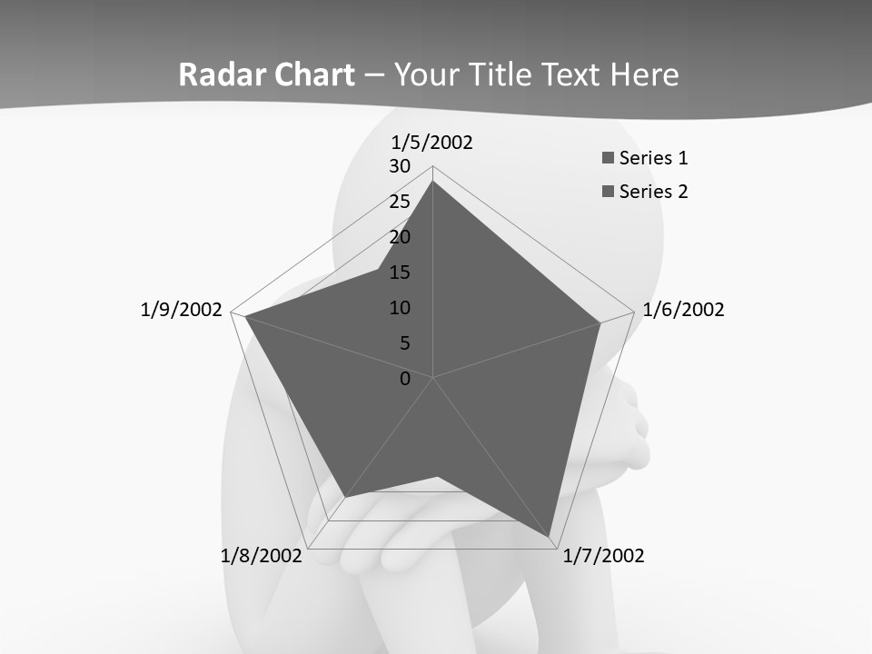 A Person Sitting On The Ground With His Arms Crossed PowerPoint Template