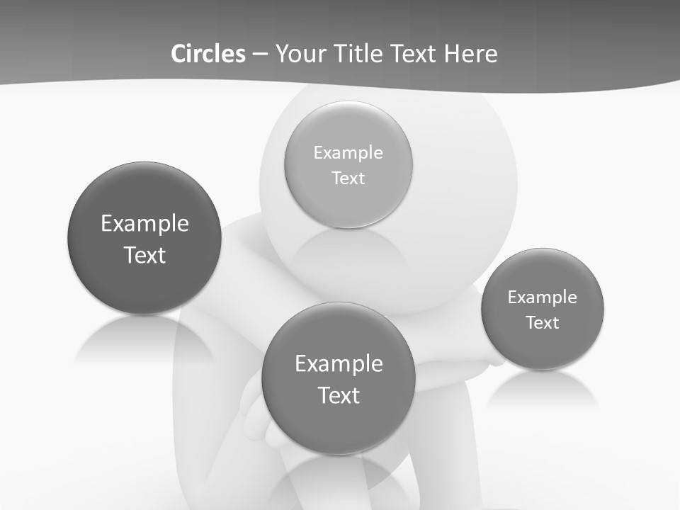 A Person Sitting On The Ground With His Arms Crossed PowerPoint Template