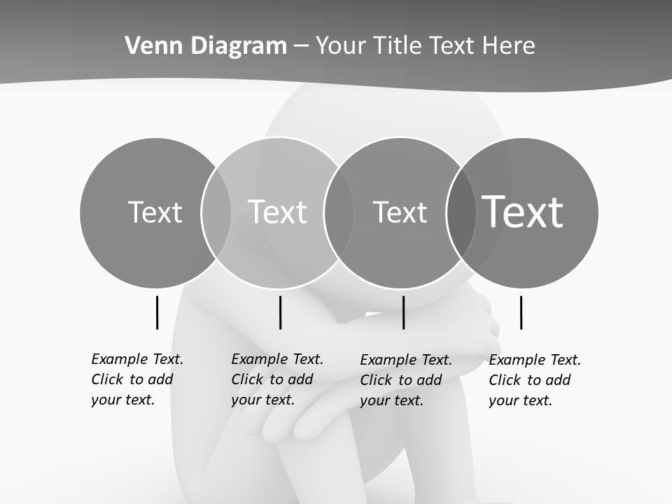 A Person Sitting On The Ground With His Arms Crossed PowerPoint Template