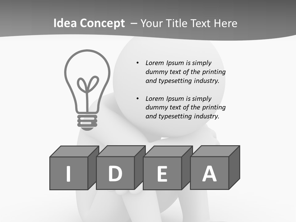 A Person Sitting On The Ground With His Arms Crossed PowerPoint Template