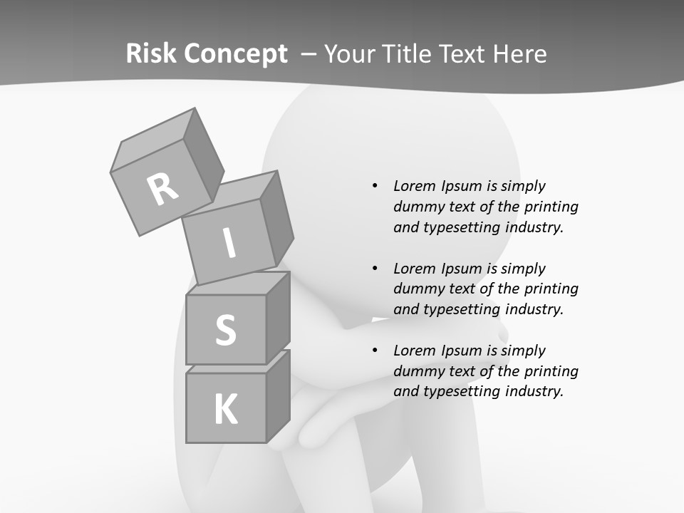 A Person Sitting On The Ground With His Arms Crossed PowerPoint Template