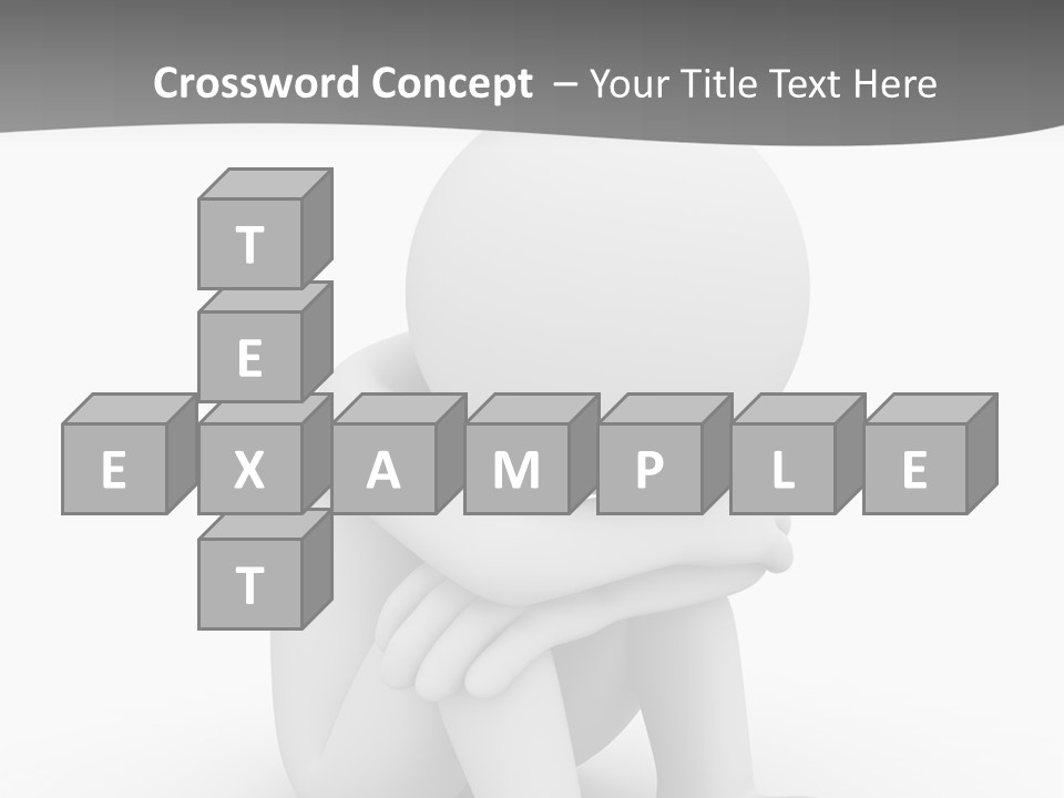 A Person Sitting On The Ground With His Arms Crossed PowerPoint Template