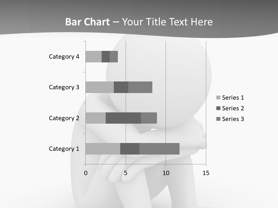 A Person Sitting On The Ground With His Arms Crossed PowerPoint Template