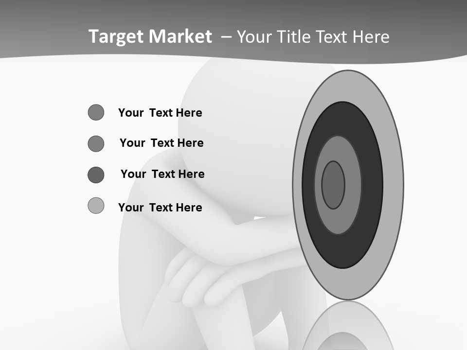 A Person Sitting On The Ground With His Arms Crossed PowerPoint Template