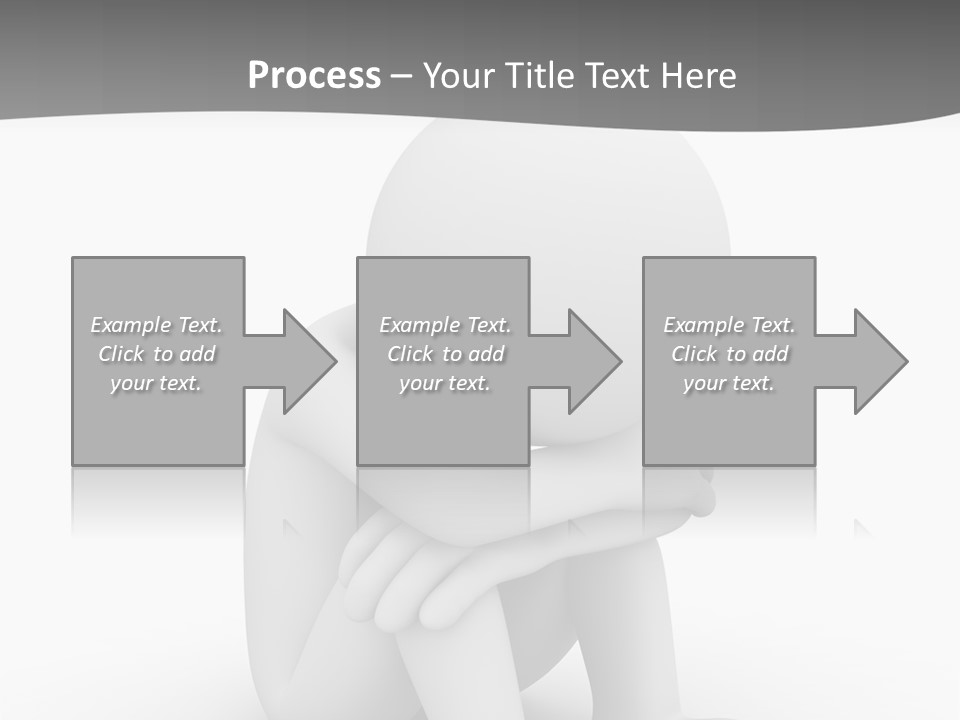 A Person Sitting On The Ground With His Arms Crossed PowerPoint Template