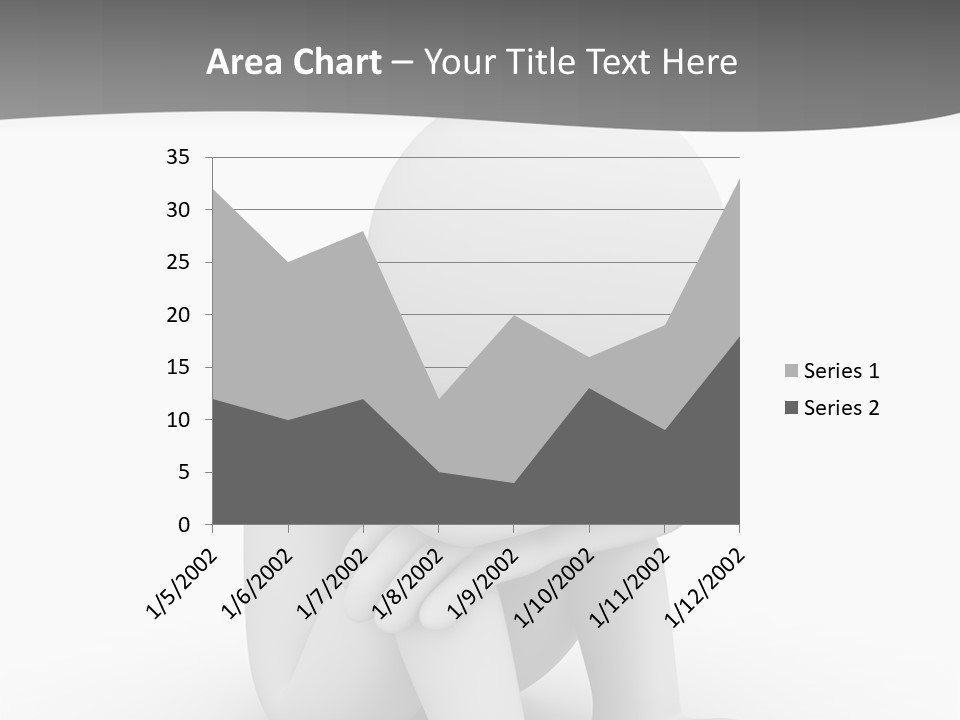 A Person Sitting On The Ground With His Arms Crossed PowerPoint Template