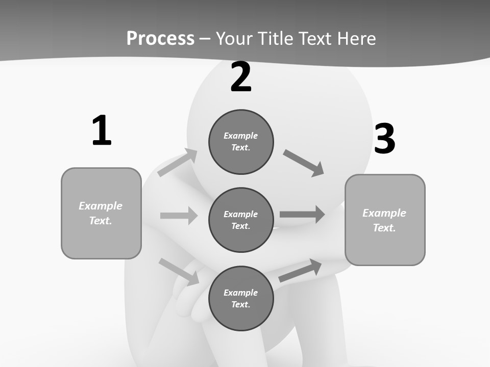 A Person Sitting On The Ground With His Arms Crossed PowerPoint Template