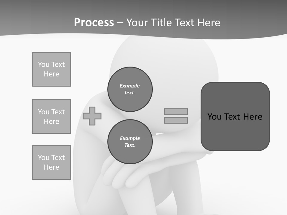 A Person Sitting On The Ground With His Arms Crossed PowerPoint Template