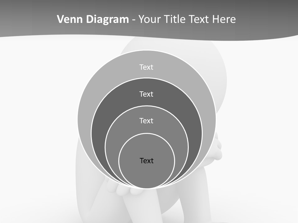 A Person Sitting On The Ground With His Arms Crossed PowerPoint Template