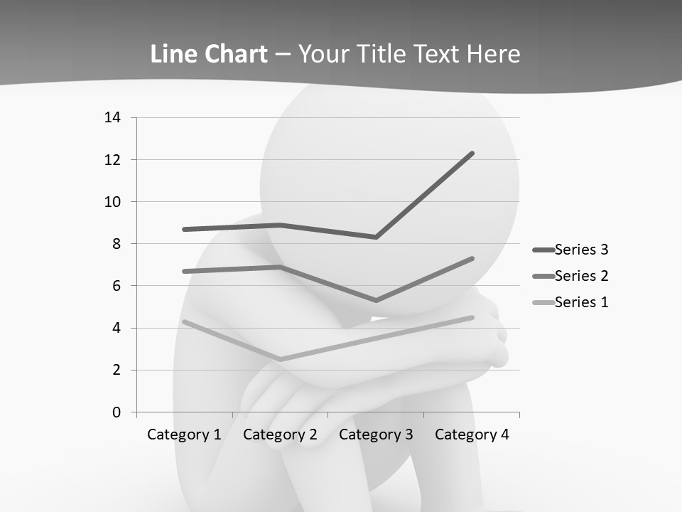 A Person Sitting On The Ground With His Arms Crossed PowerPoint Template