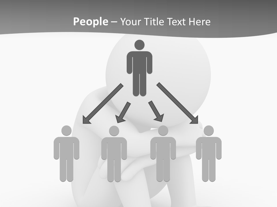 A Person Sitting On The Ground With His Arms Crossed PowerPoint Template