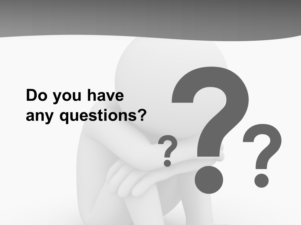 A Person Sitting On The Ground With His Arms Crossed PowerPoint Template