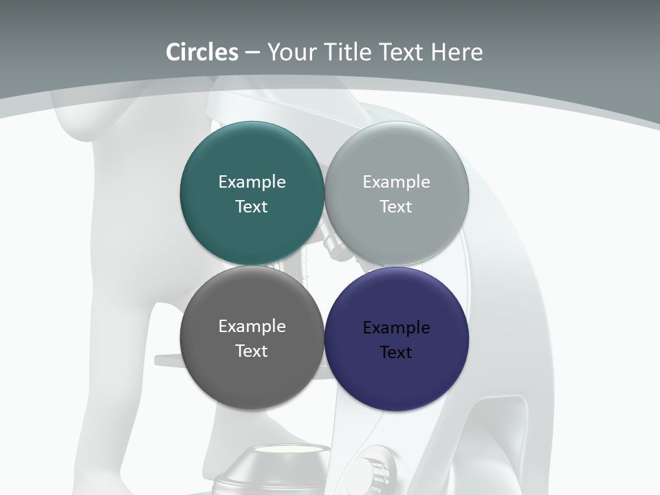 A Man Looking Through A Microscope Powerpoint Presentation PowerPoint Template