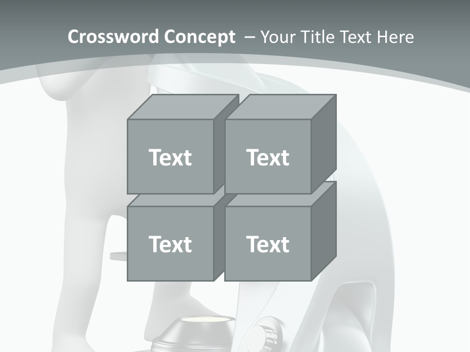 A Man Looking Through A Microscope Powerpoint Presentation PowerPoint Template