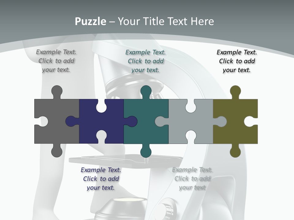 A Man Looking Through A Microscope Powerpoint Presentation PowerPoint Template