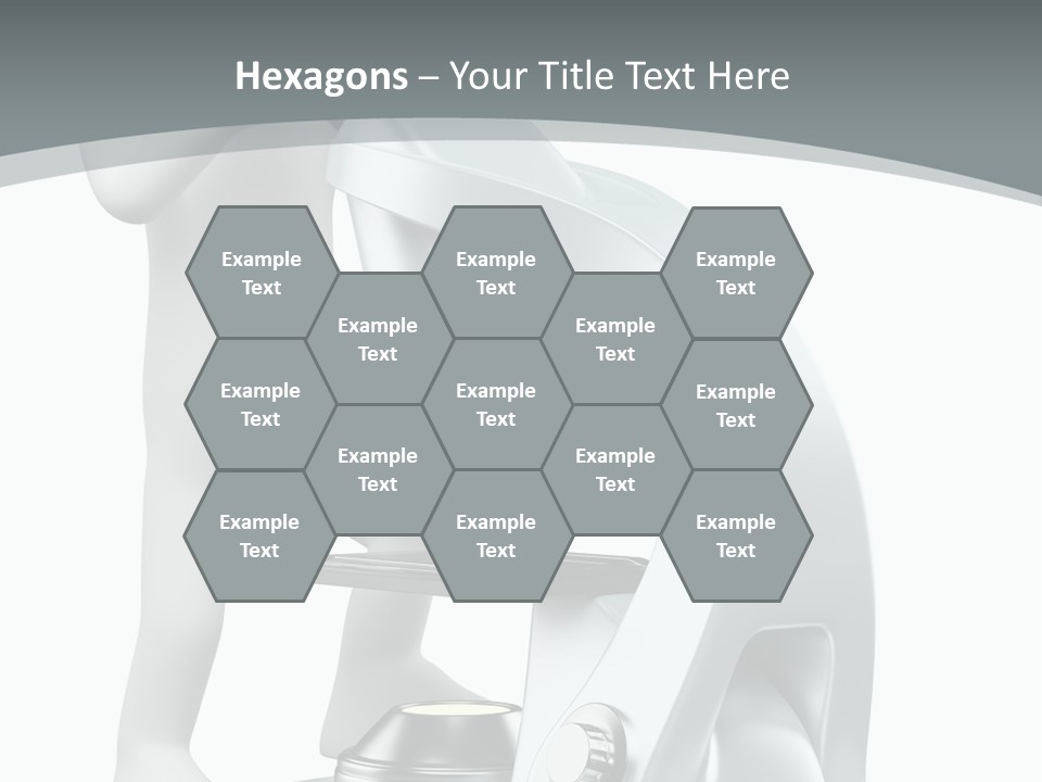 A Man Looking Through A Microscope Powerpoint Presentation PowerPoint Template