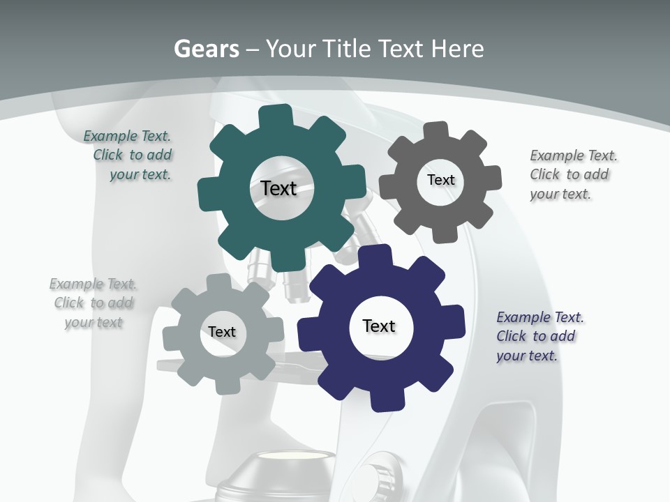 A Man Looking Through A Microscope Powerpoint Presentation PowerPoint Template