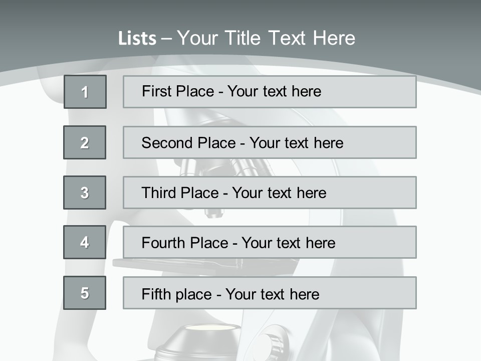 A Man Looking Through A Microscope Powerpoint Presentation PowerPoint Template