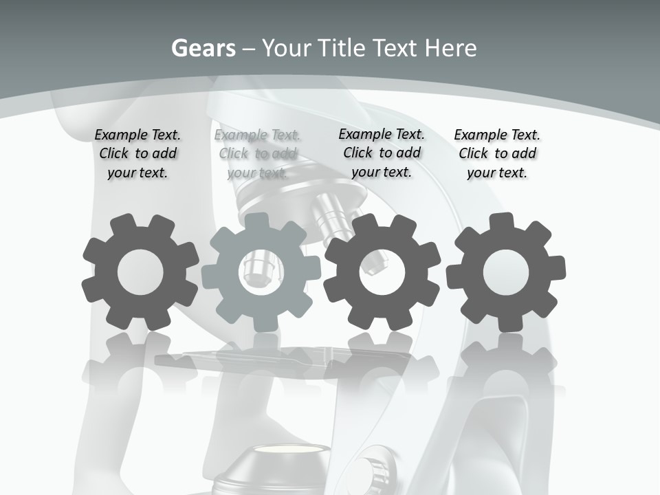 A Man Looking Through A Microscope Powerpoint Presentation PowerPoint Template