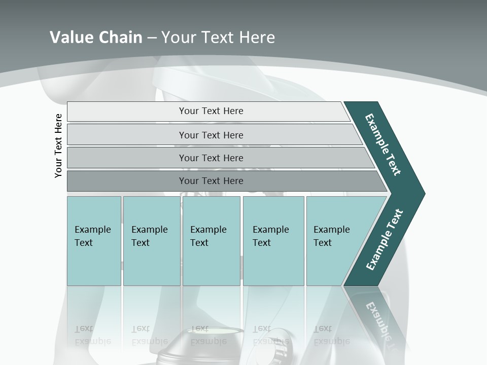 A Man Looking Through A Microscope Powerpoint Presentation PowerPoint Template