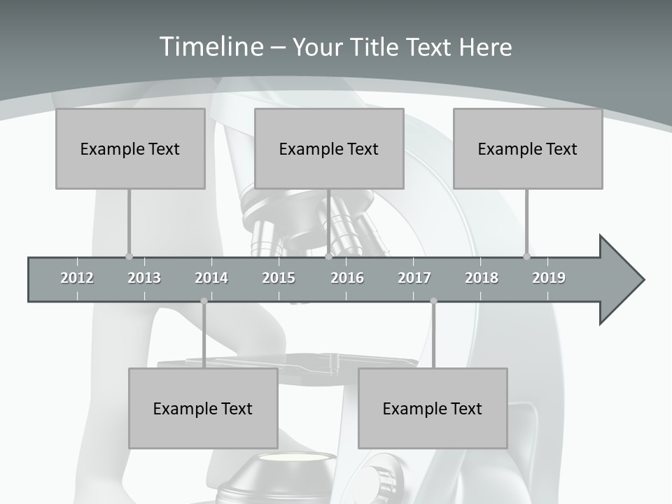 A Man Looking Through A Microscope Powerpoint Presentation PowerPoint Template
