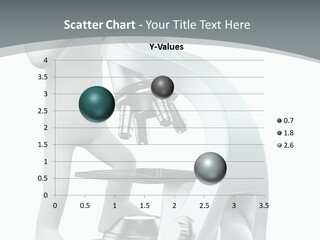 A Man Looking Through A Microscope Powerpoint Presentation PowerPoint Template