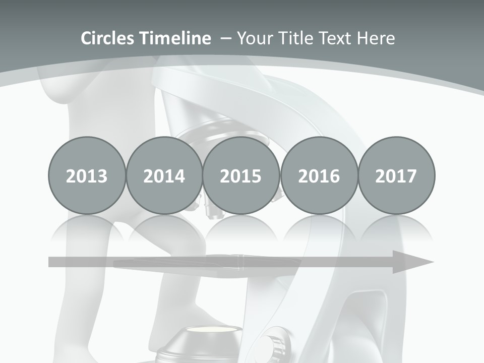 A Man Looking Through A Microscope Powerpoint Presentation PowerPoint Template