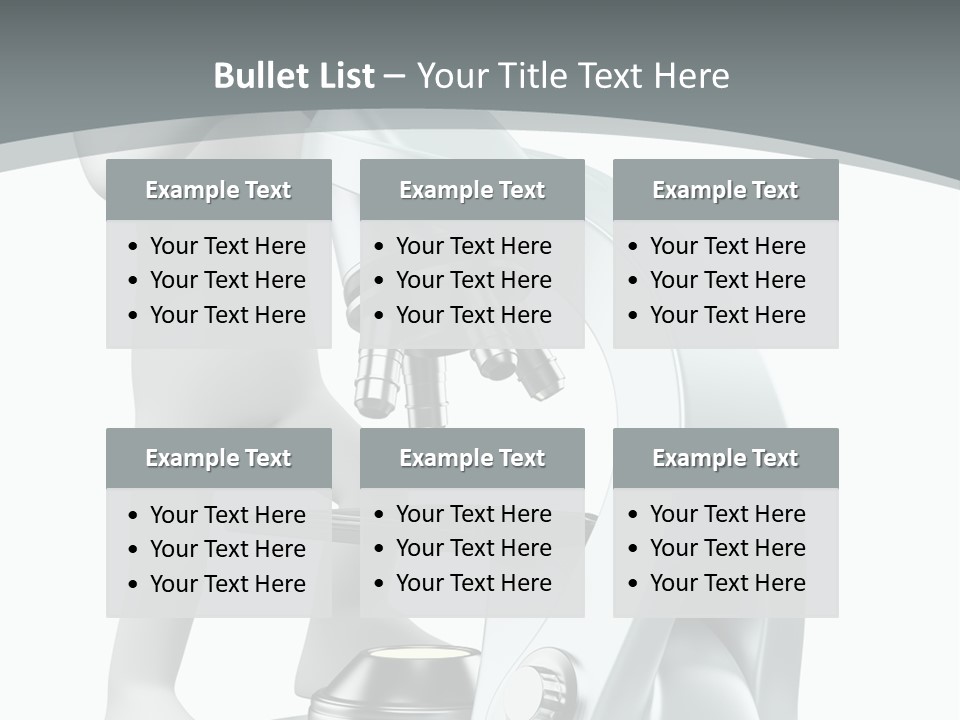 A Man Looking Through A Microscope Powerpoint Presentation PowerPoint Template