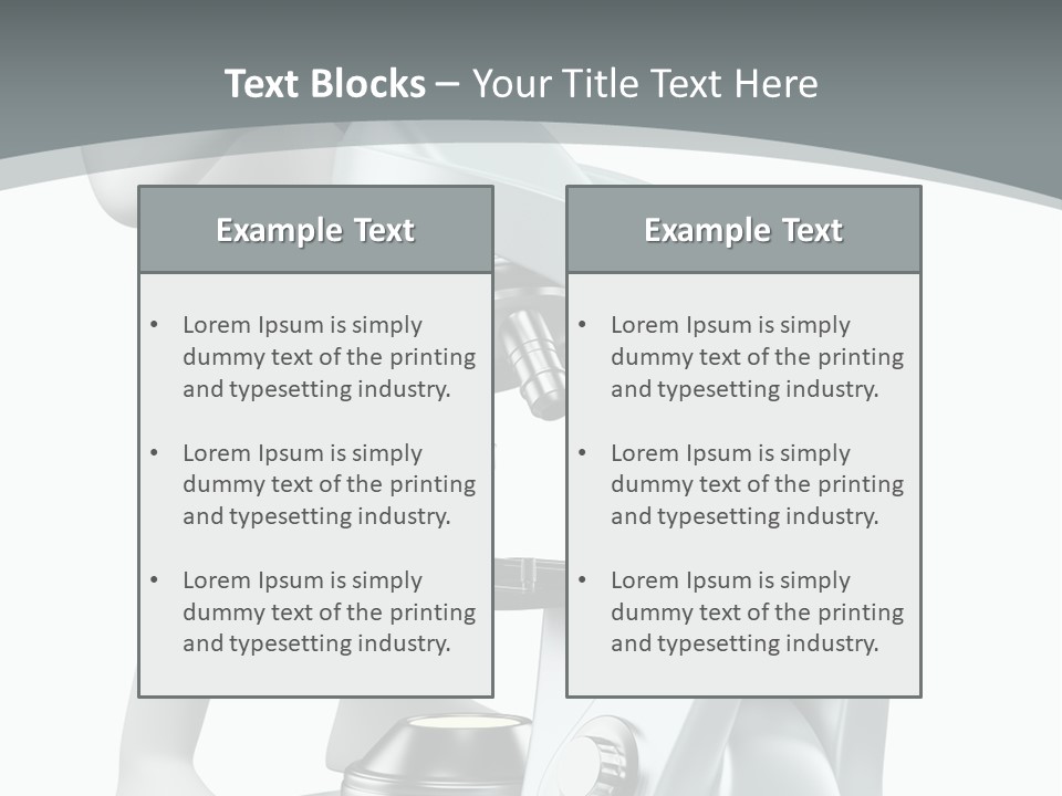 A Man Looking Through A Microscope Powerpoint Presentation PowerPoint Template