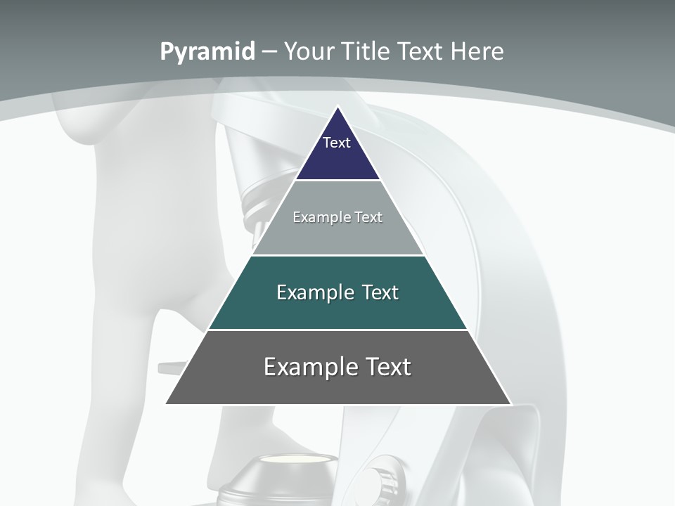 A Man Looking Through A Microscope Powerpoint Presentation PowerPoint Template