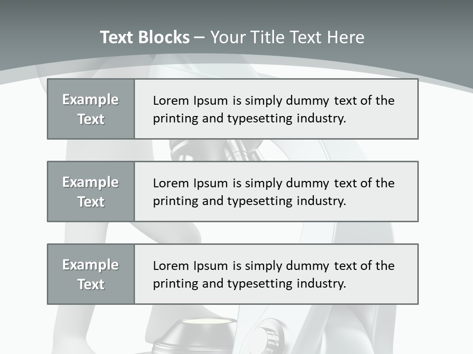 A Man Looking Through A Microscope Powerpoint Presentation PowerPoint Template