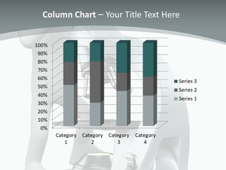 A Man Looking Through A Microscope Powerpoint Presentation PowerPoint Template