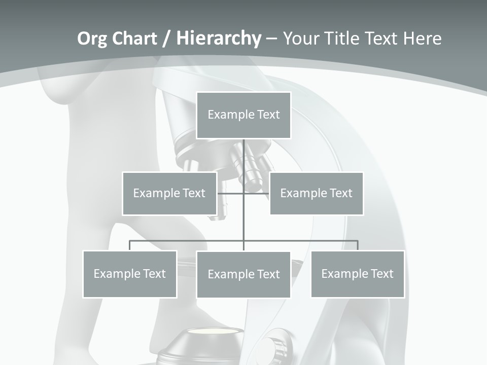 A Man Looking Through A Microscope Powerpoint Presentation PowerPoint Template