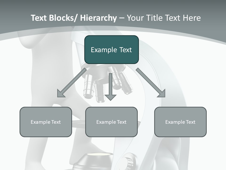 A Man Looking Through A Microscope Powerpoint Presentation PowerPoint Template