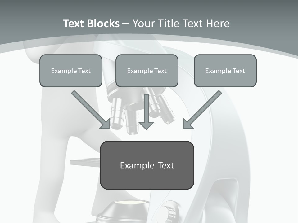 A Man Looking Through A Microscope Powerpoint Presentation PowerPoint Template