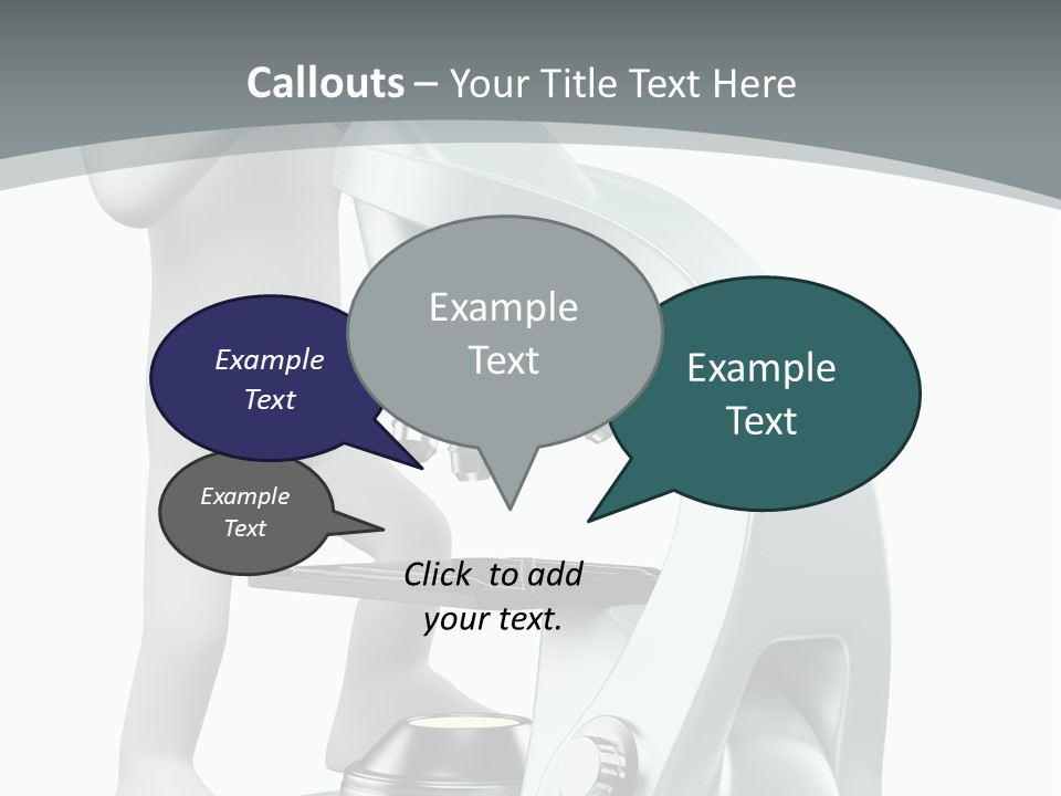 A Man Looking Through A Microscope Powerpoint Presentation PowerPoint Template