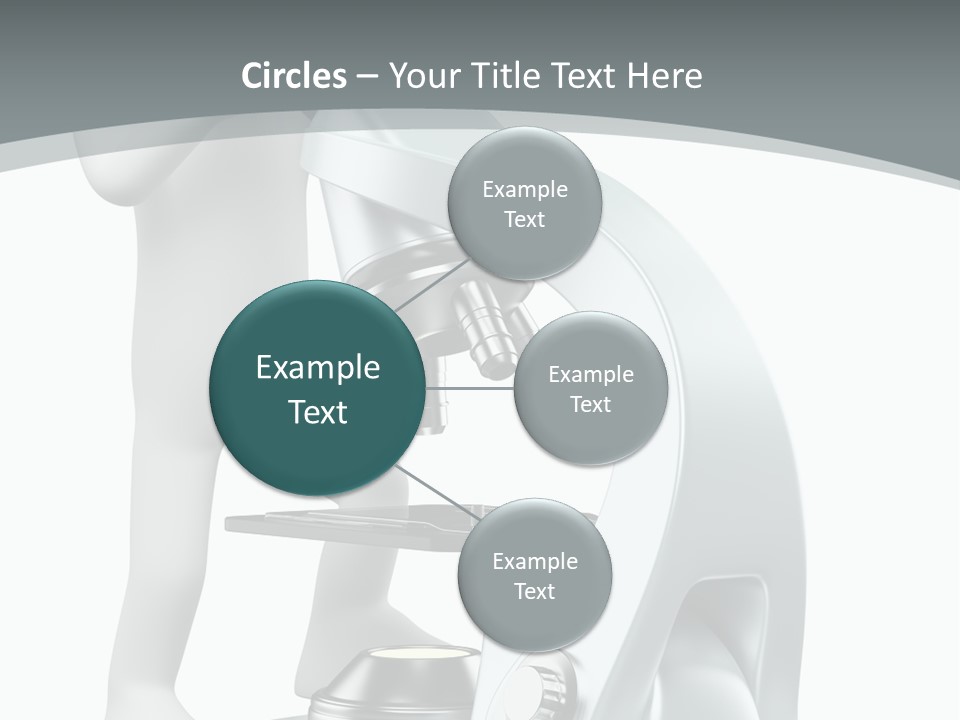 A Man Looking Through A Microscope Powerpoint Presentation PowerPoint Template