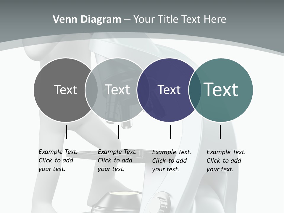 A Man Looking Through A Microscope Powerpoint Presentation PowerPoint Template