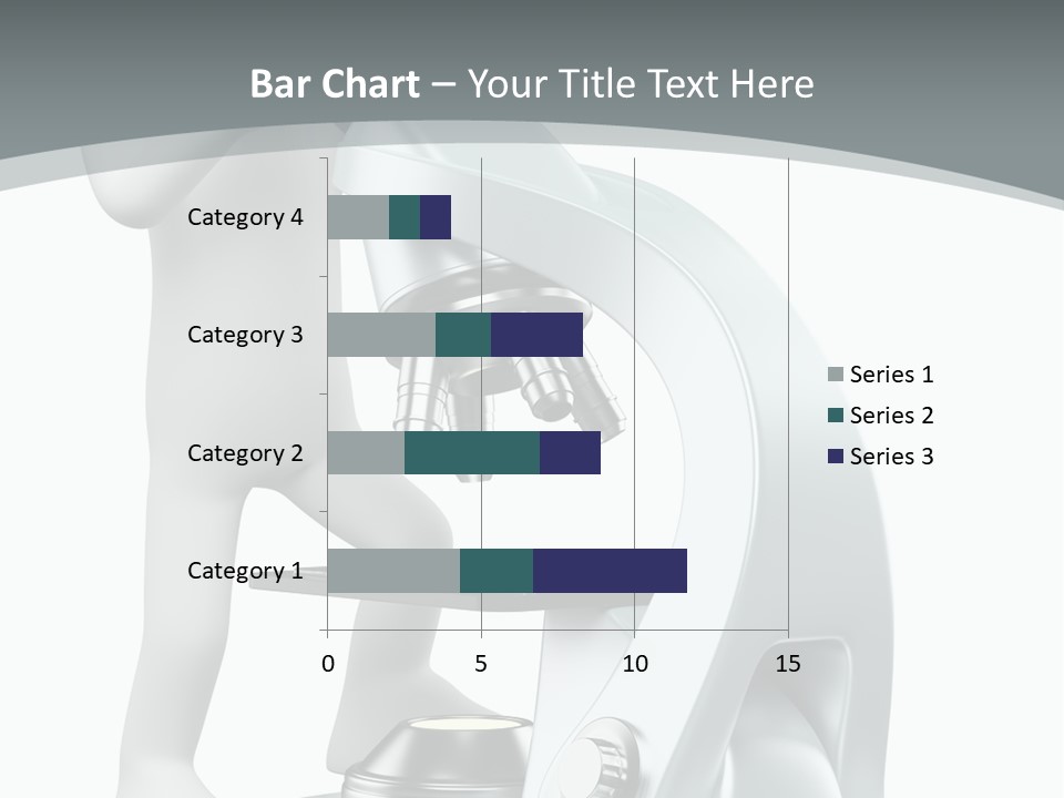 A Man Looking Through A Microscope Powerpoint Presentation PowerPoint Template