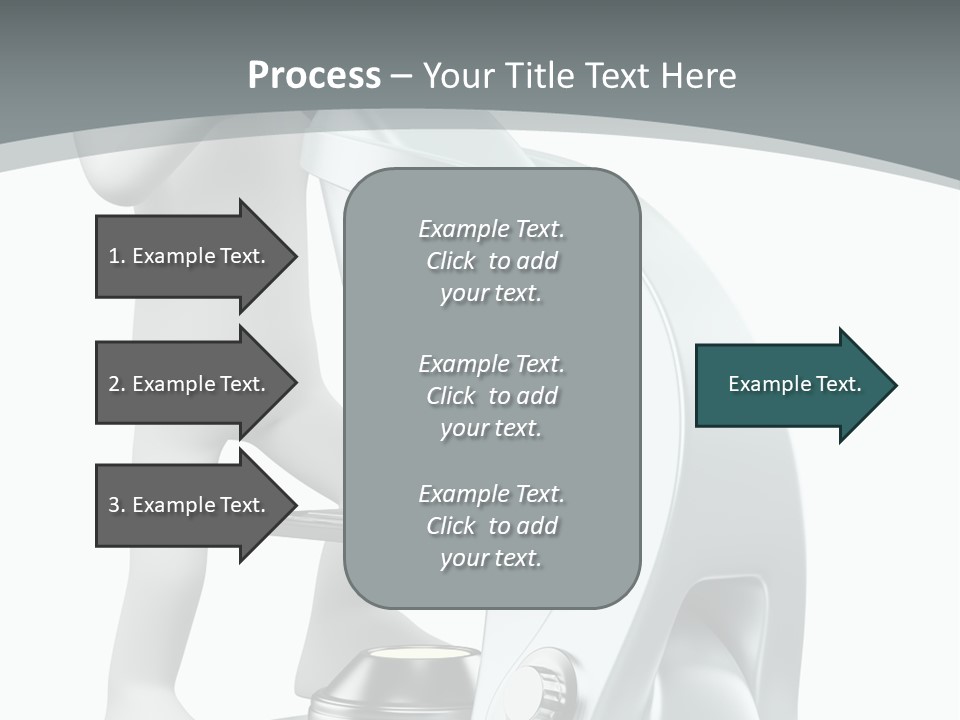 A Man Looking Through A Microscope Powerpoint Presentation PowerPoint Template