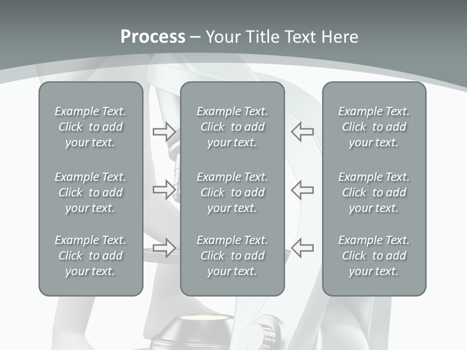 A Man Looking Through A Microscope Powerpoint Presentation PowerPoint Template