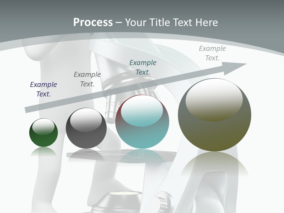 A Man Looking Through A Microscope Powerpoint Presentation PowerPoint Template