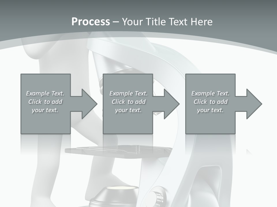 A Man Looking Through A Microscope Powerpoint Presentation PowerPoint Template