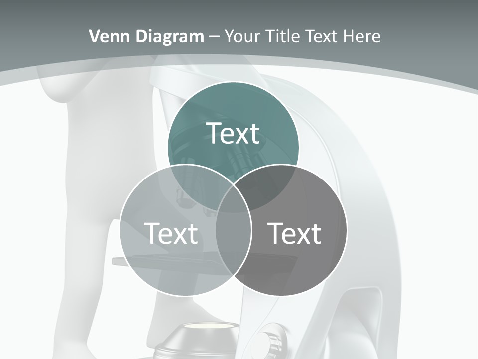 A Man Looking Through A Microscope Powerpoint Presentation PowerPoint Template
