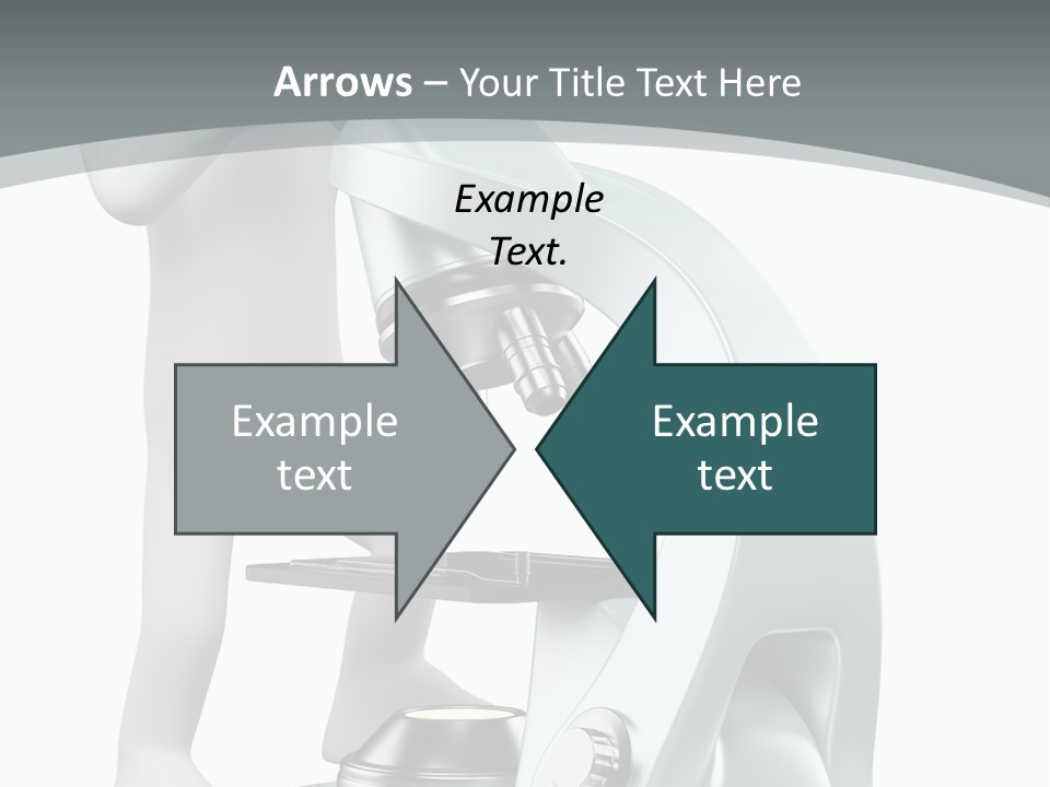 A Man Looking Through A Microscope Powerpoint Presentation PowerPoint Template