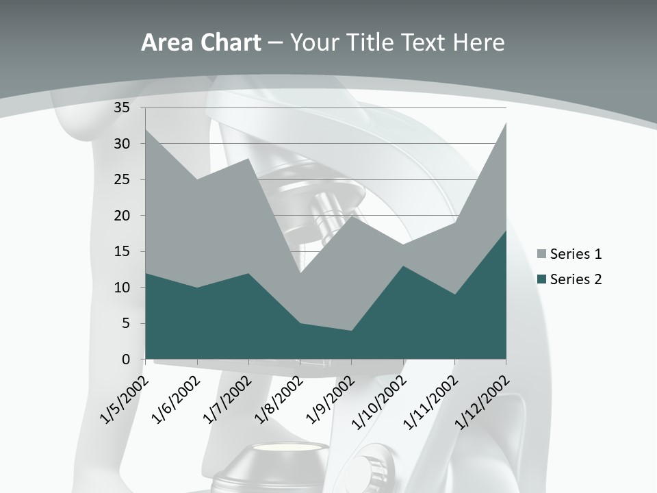 A Man Looking Through A Microscope Powerpoint Presentation PowerPoint Template
