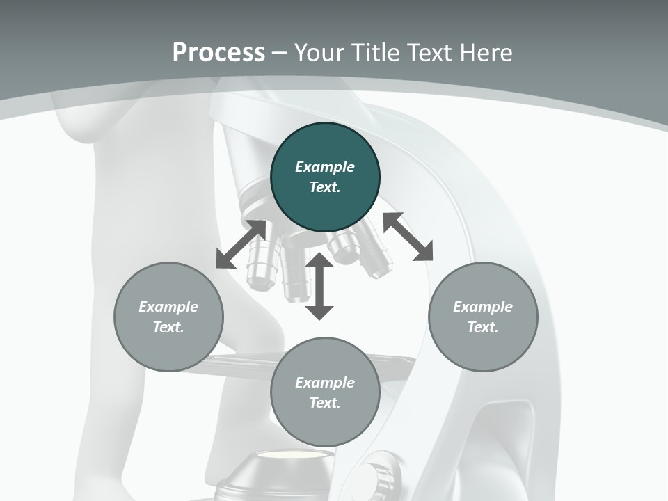 A Man Looking Through A Microscope Powerpoint Presentation PowerPoint Template